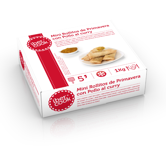 mini rollitos primavera pollo ibercook hosteleria