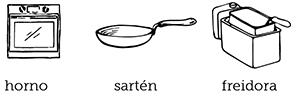 Horno, sartén, freidora